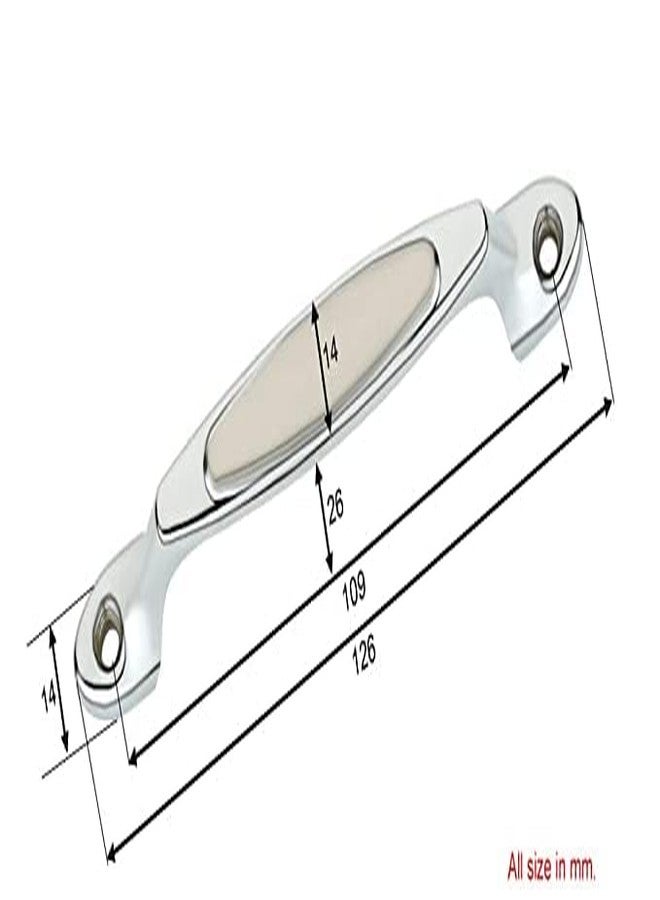 فاست مقبض سحب أمامي مطلي بالكروم من نوع FAST CP15A للأبواب والنوافذ (4 بوصة، 6 قطع) - Image 3